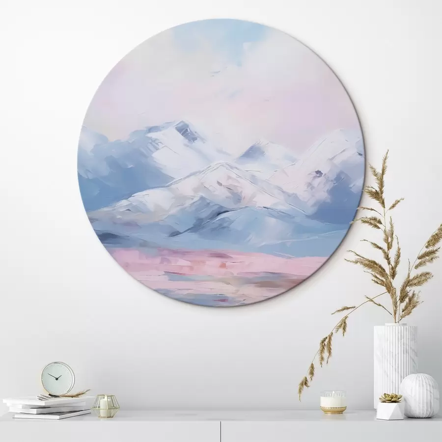 murales de pared Pintura de imitación de montañas r45457