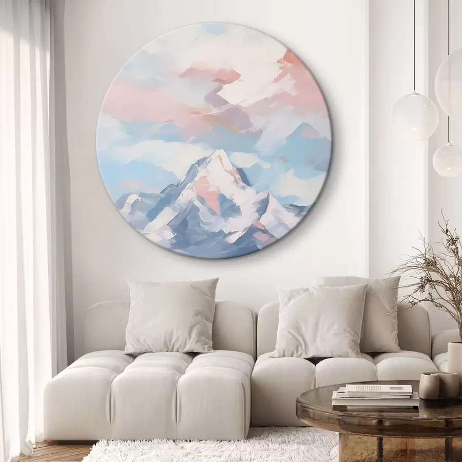 murales de pared Montaña contra el cielo con nubes r45458