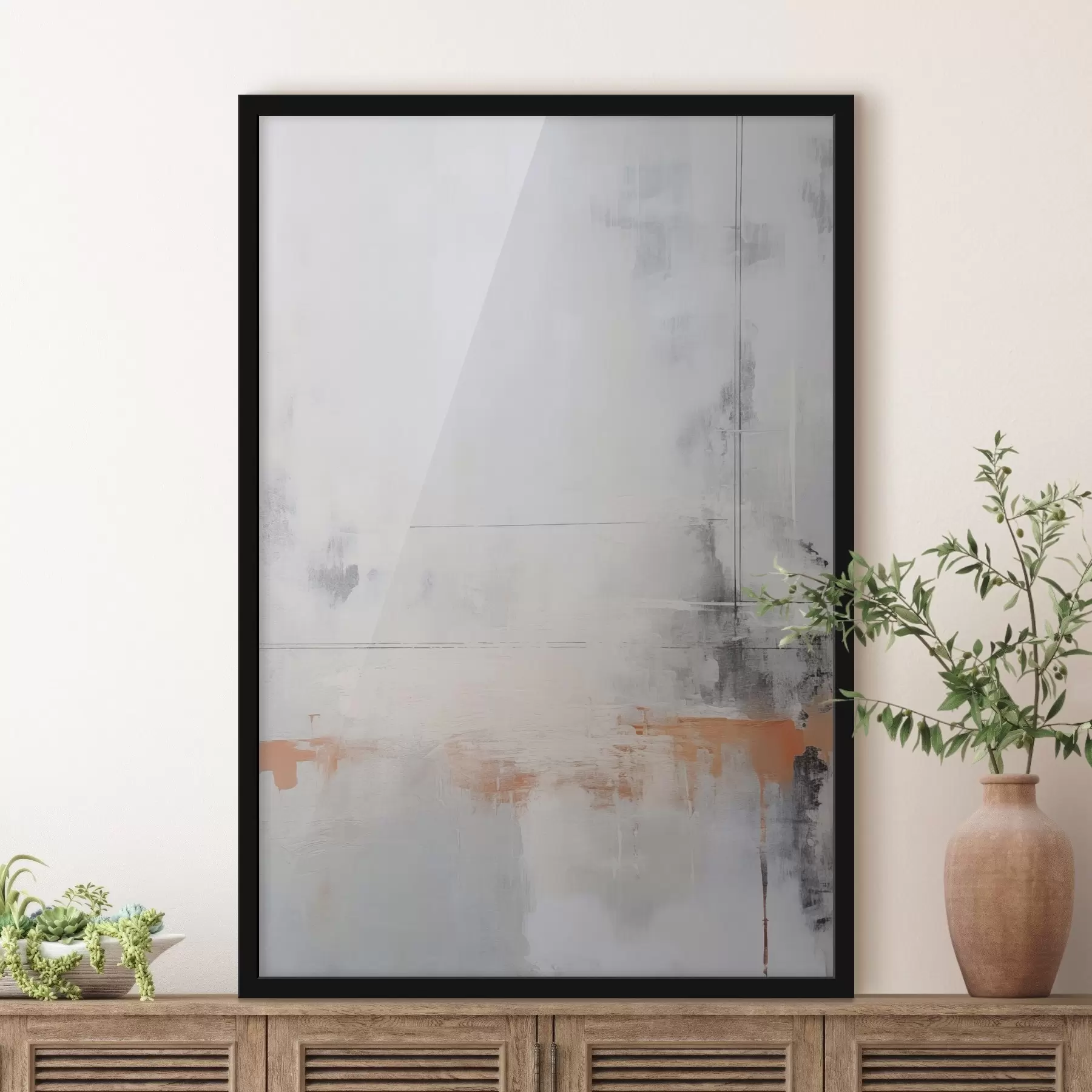 murales de pared Abstracción moderna con imitación de textura desgastada f45451