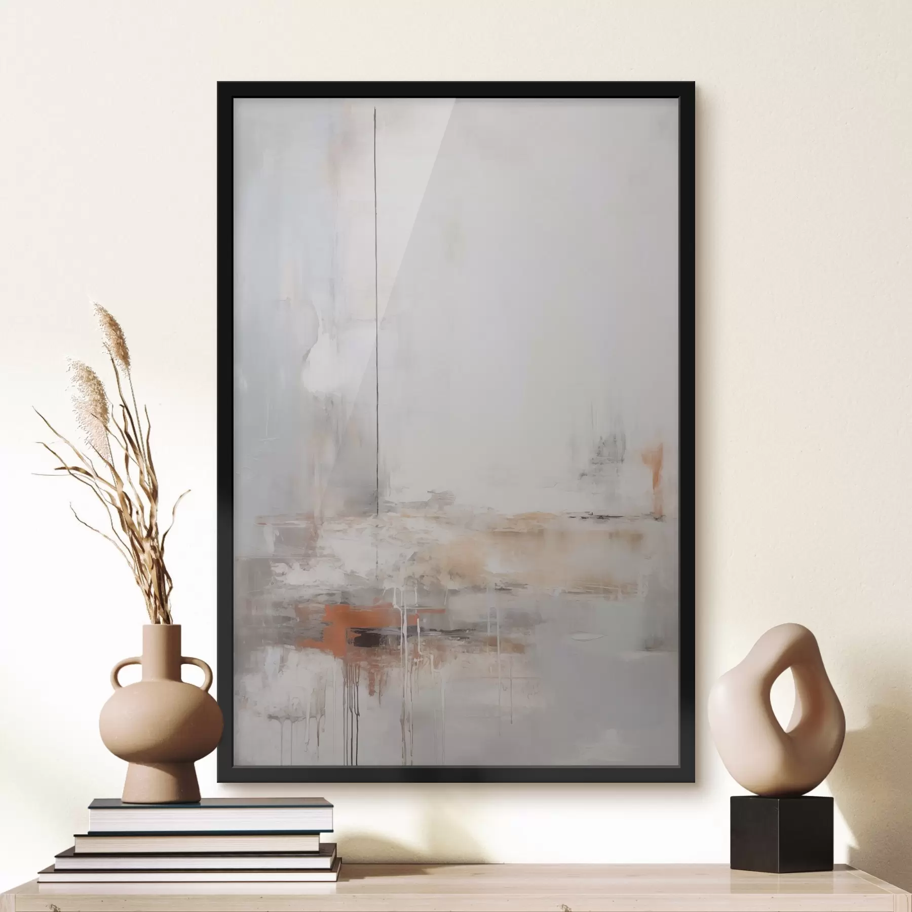 murales de pared Abstracción moderna con imitación de textura desgastada f45452