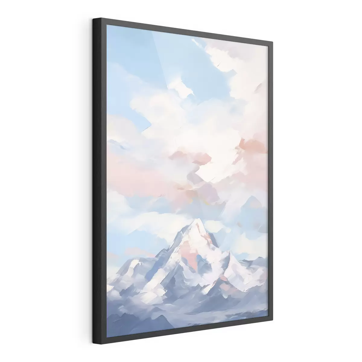 Poster Montaña contra el cielo con nubes f45458