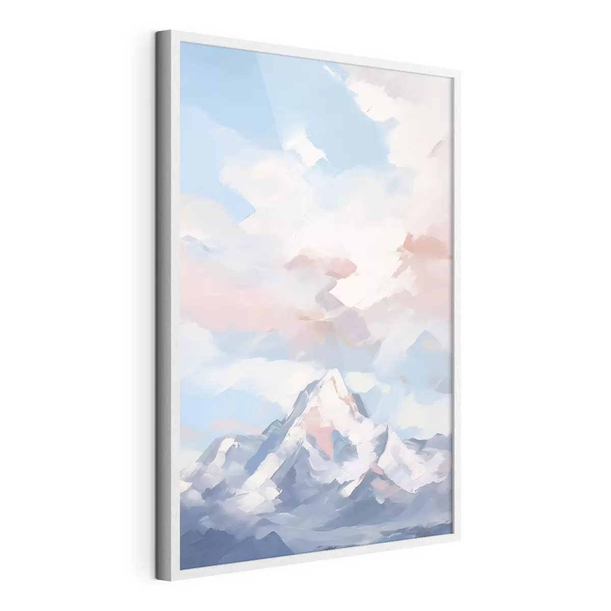 Poster Montaña contra el cielo con nubes f45458