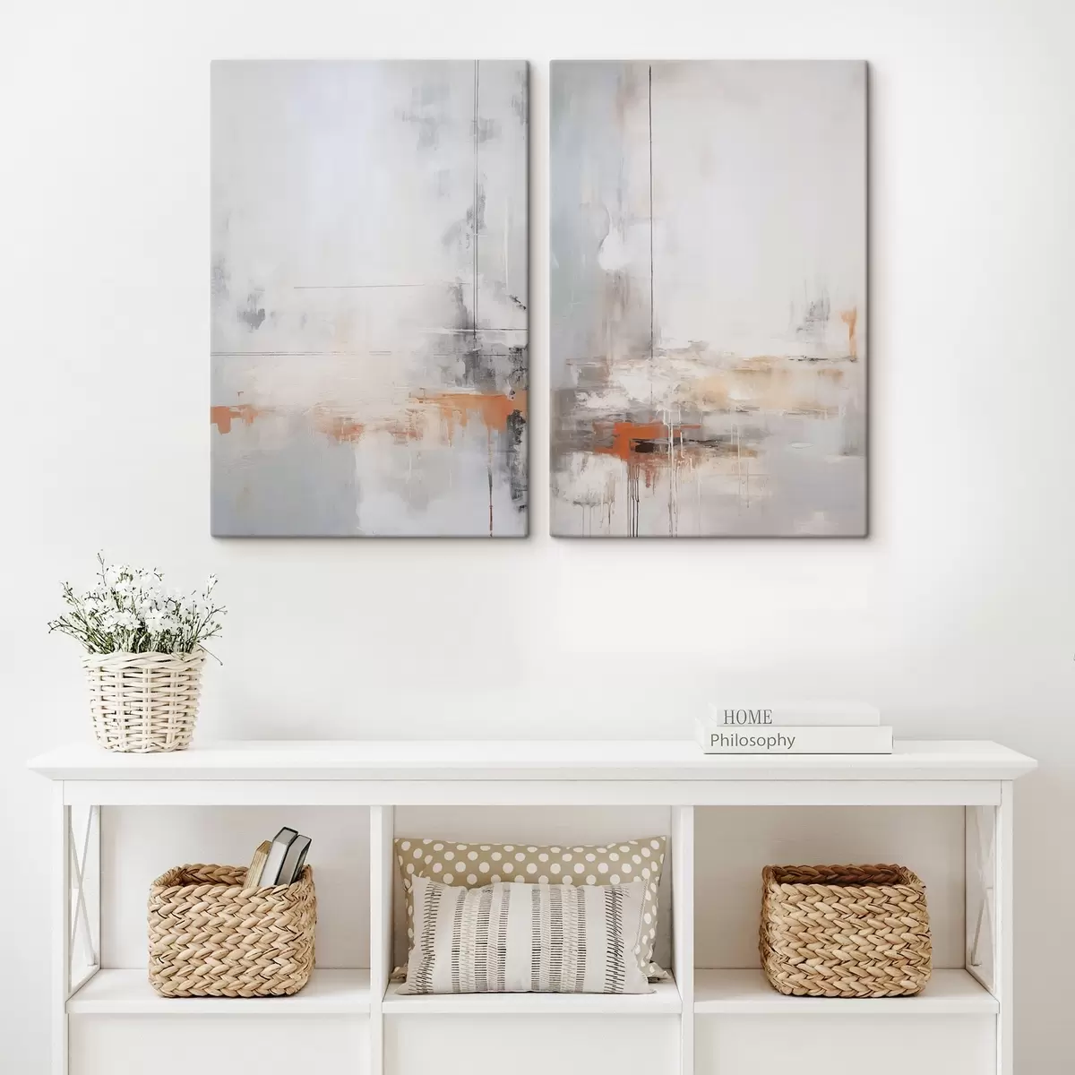 murales de pared Abstracción moderna con imitación de textura desgastada m00623