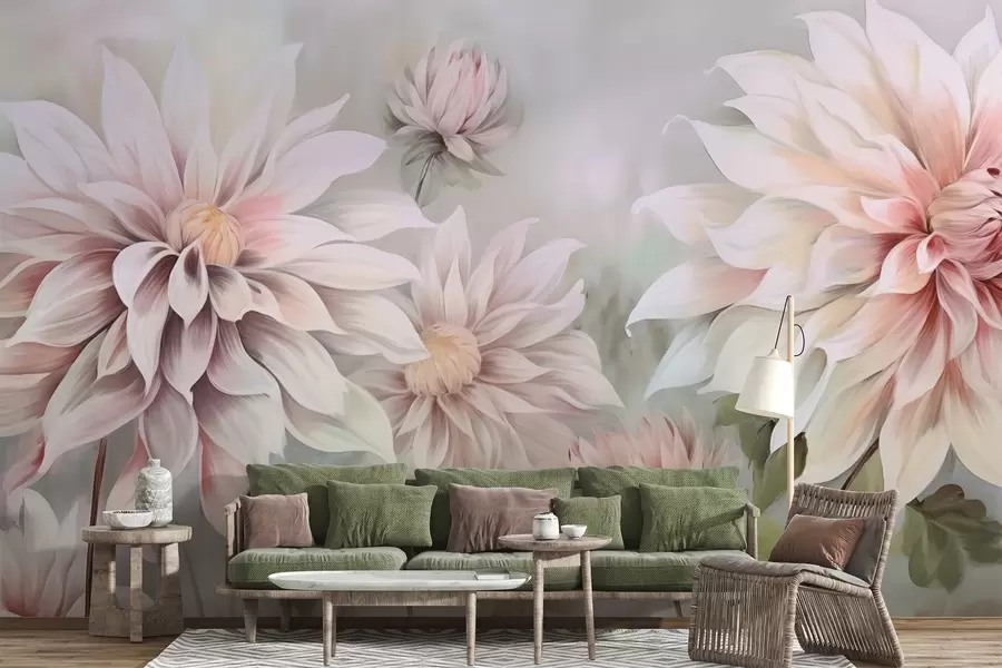murales de pared Dalias w04431
