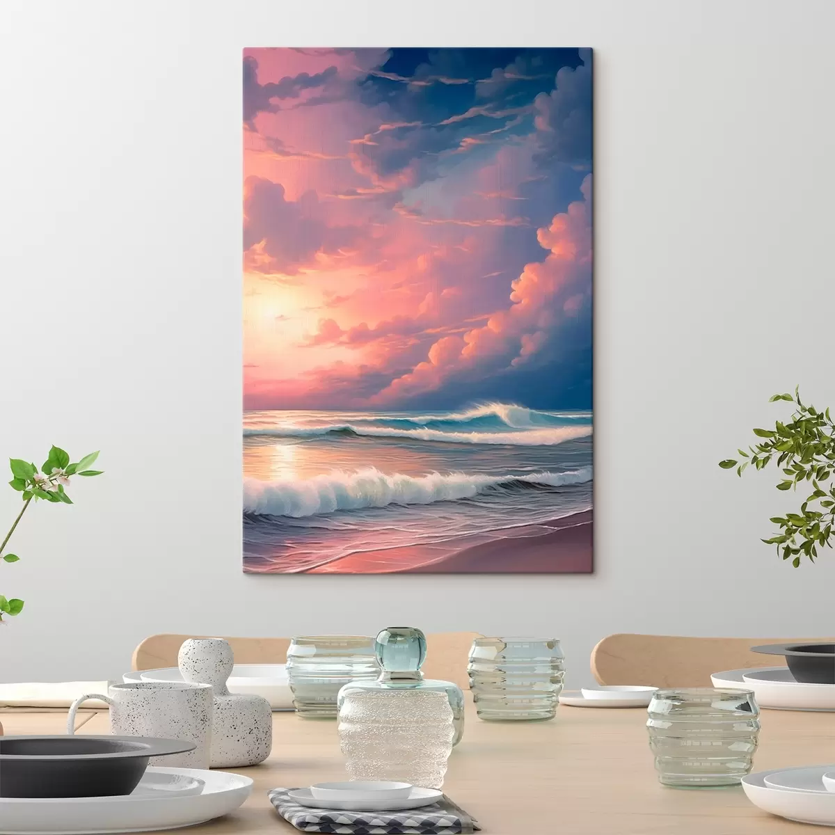 murales de pared Atardecer en el mar s45463
