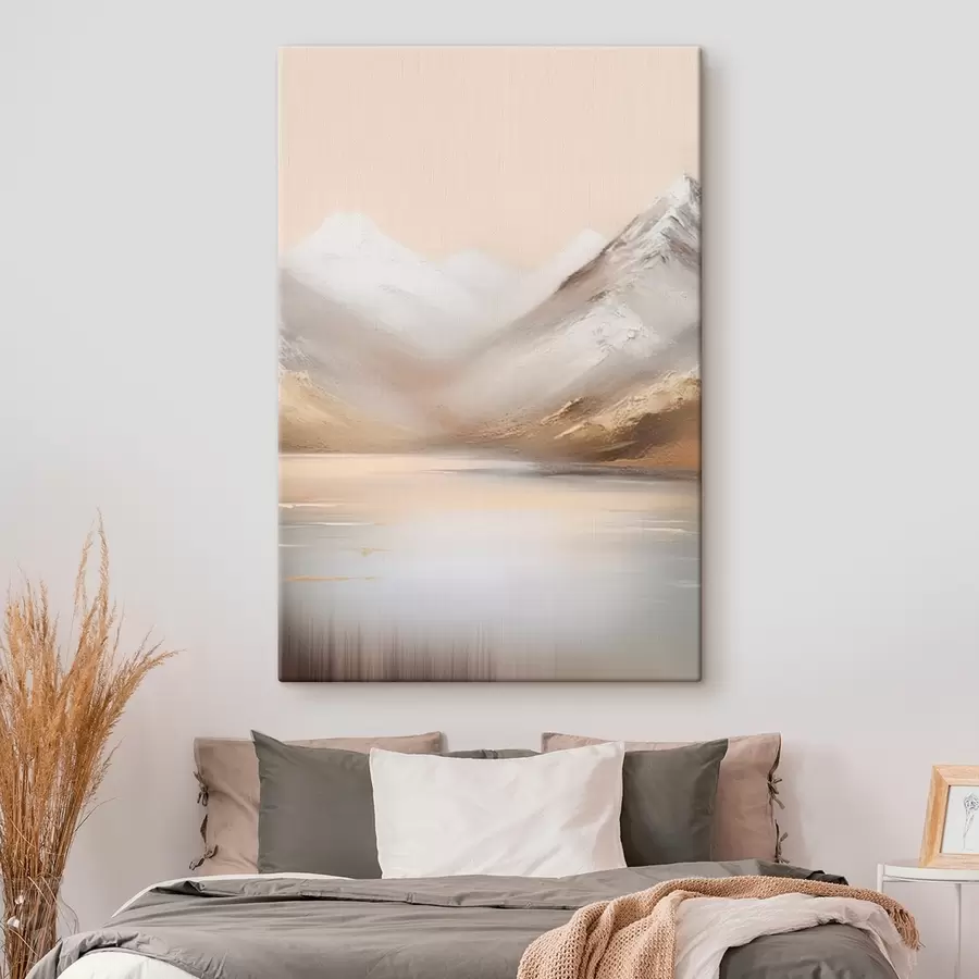 murales de pared Lago de montaña al amanecer s45465