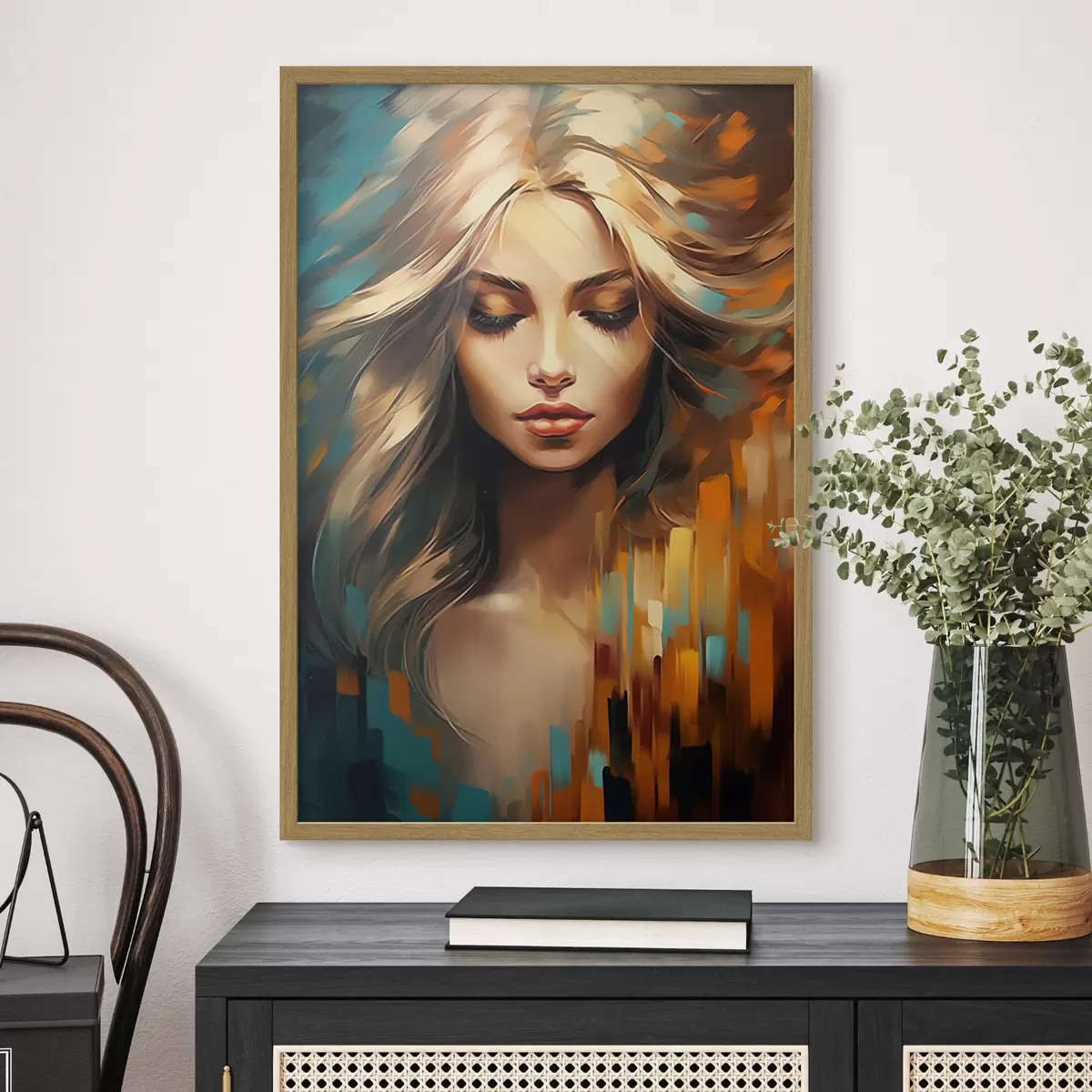 Poster Retrato femenino abstracto f45469