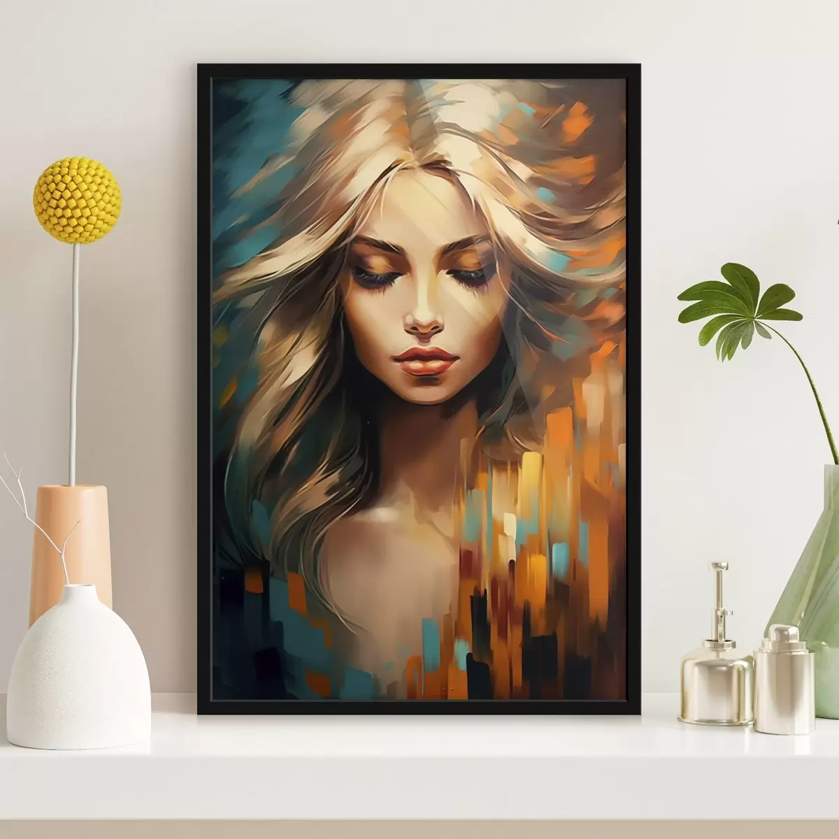 Poster Retrato femenino abstracto f45469