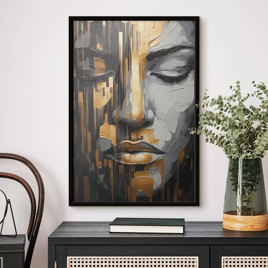 murales de pared Retrato femenino abstracto f45475