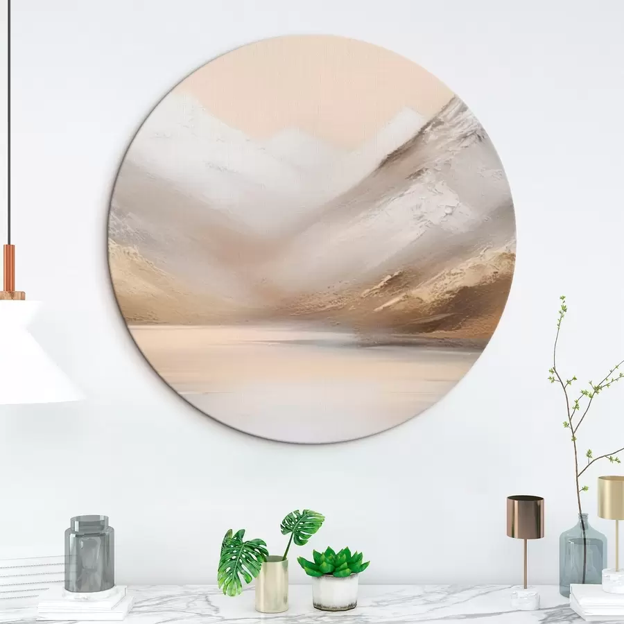 murales de pared Lago de montaña al amanecer r45465