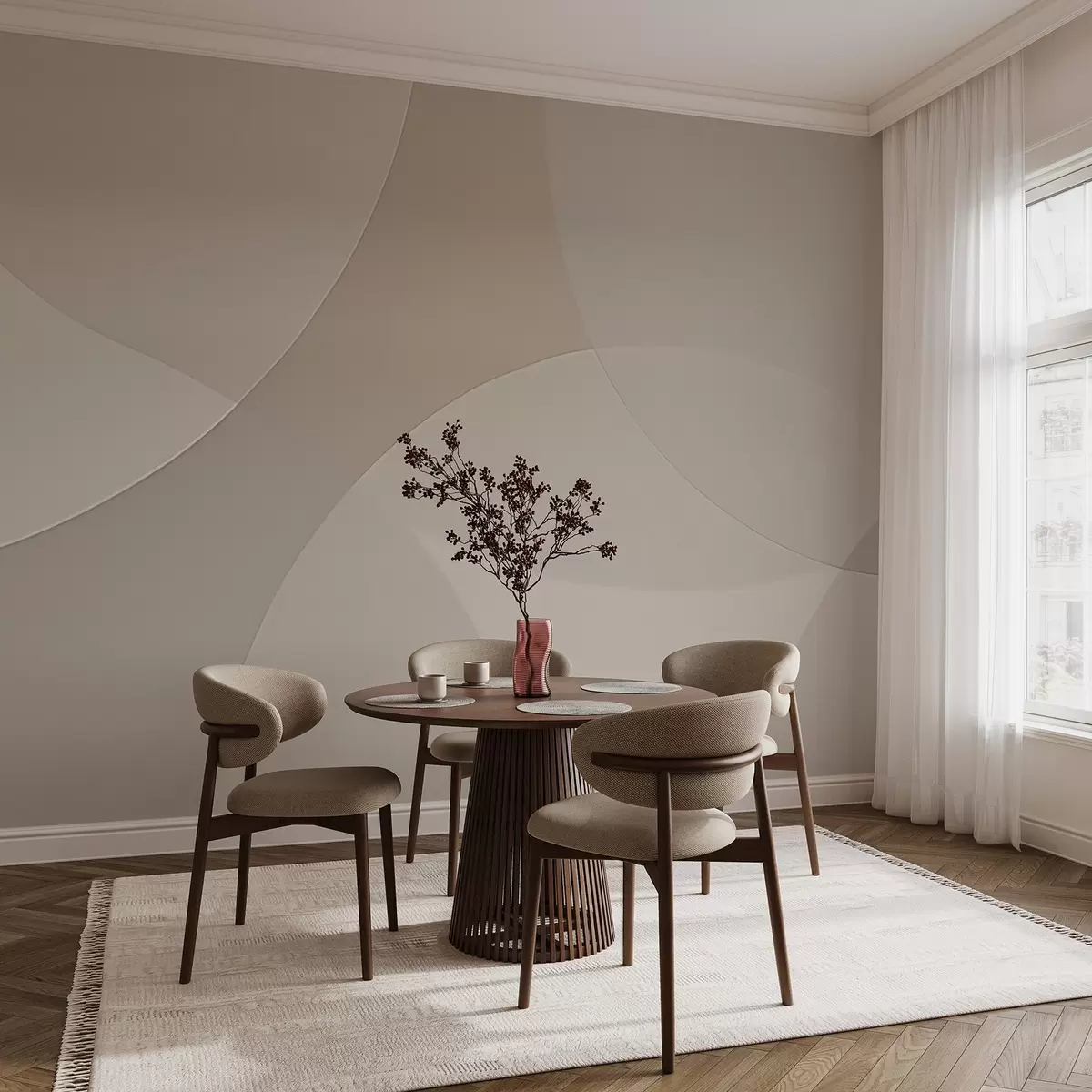 murales de pared Círculos abstractos w04439