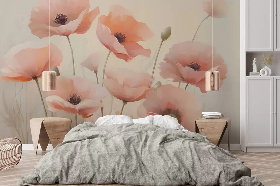 murales de pared Amapolas w04462