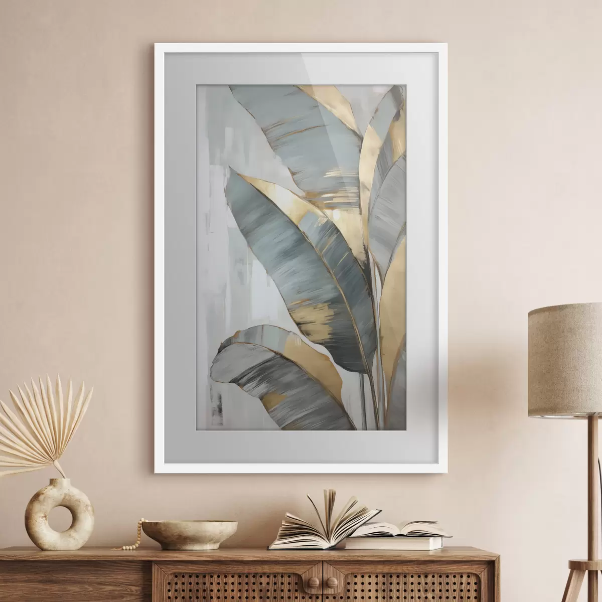 Poster Hojas y luz f45551