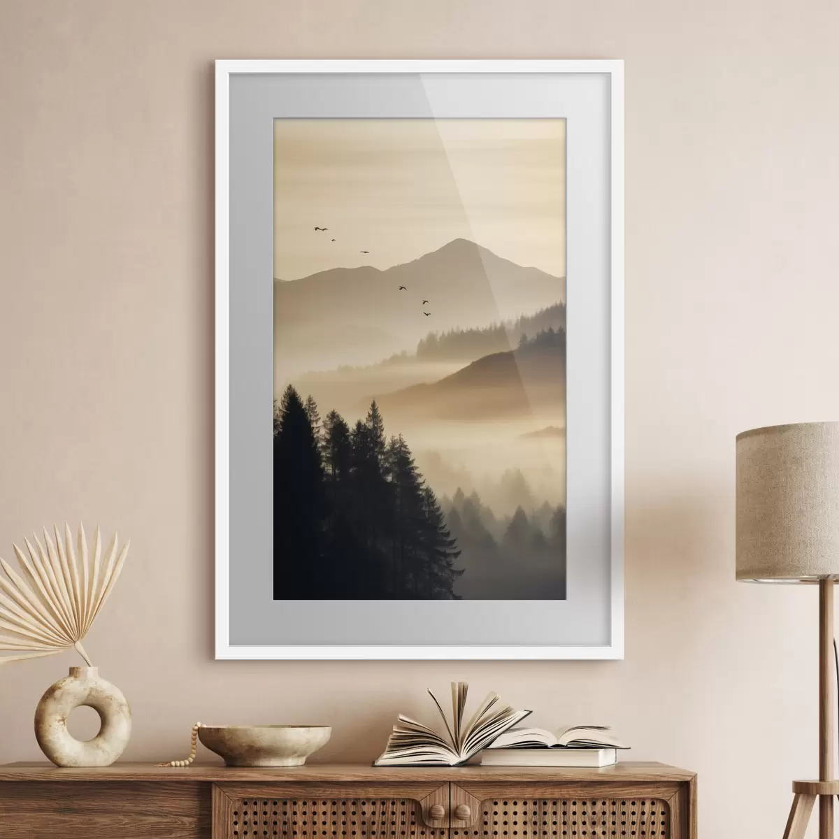 Poster Sobre la niebla f45563