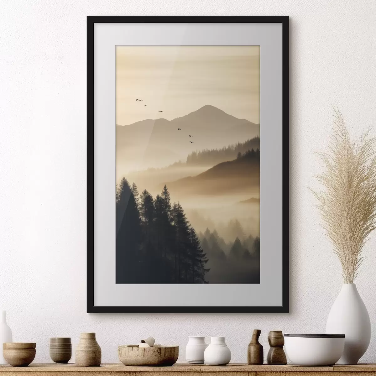 Poster Sobre la niebla f45563