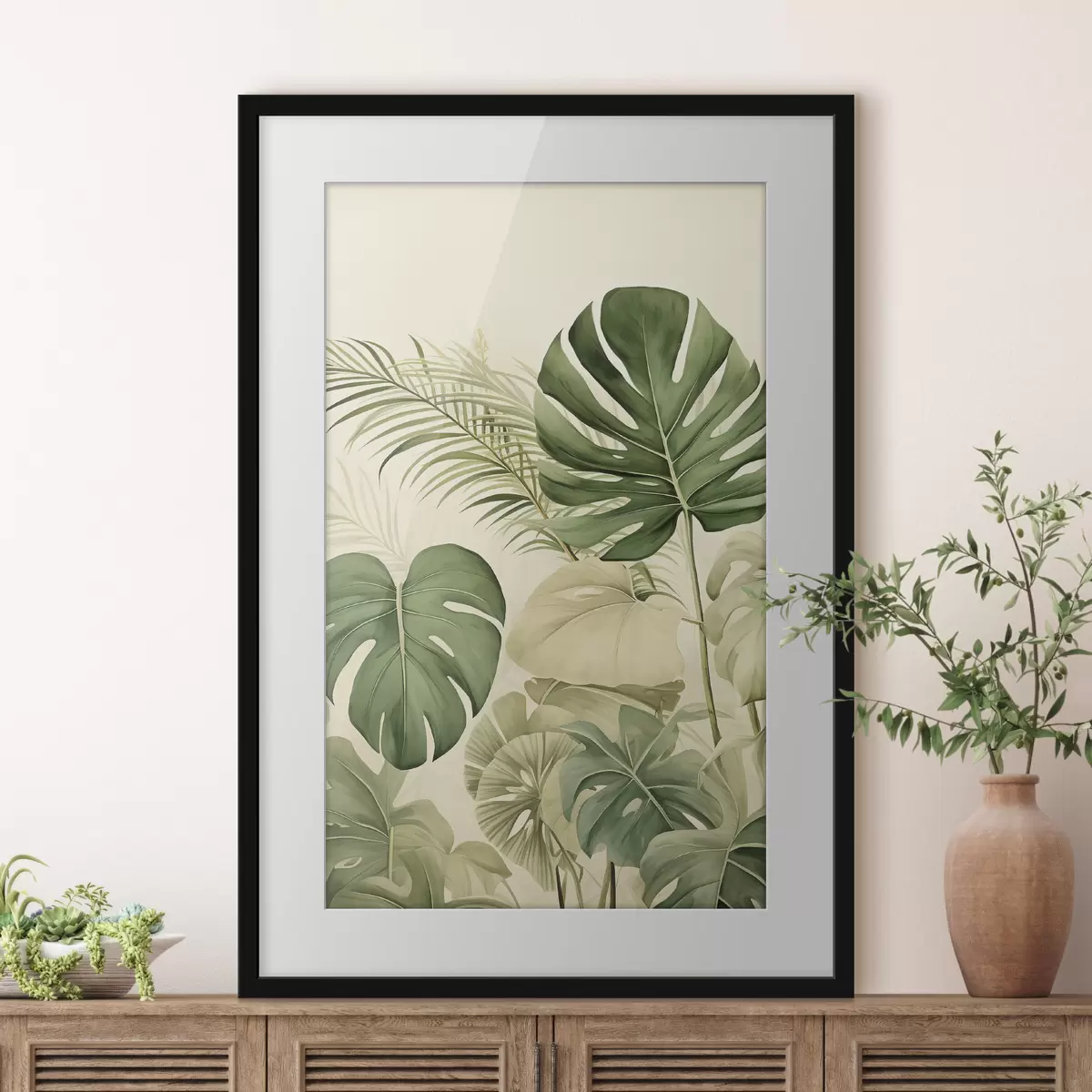 Poster Monstera Hojas y Tropical f45614