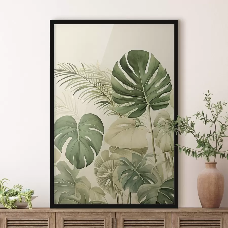 murales de pared Monstera Hojas y Tropical f45614