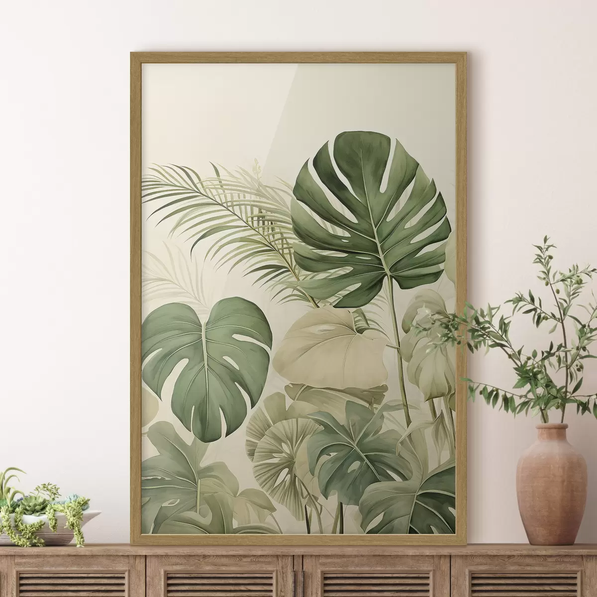 Poster Monstera Hojas y Tropical f45614