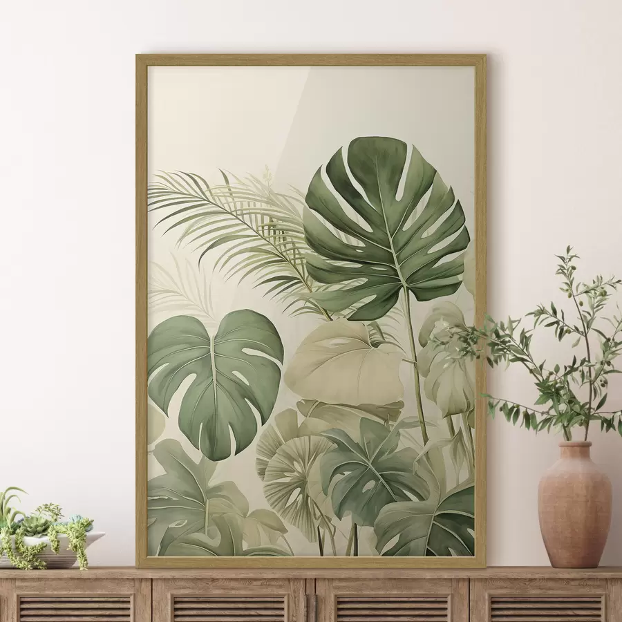 murales de pared Monstera Hojas y Tropical f45614
