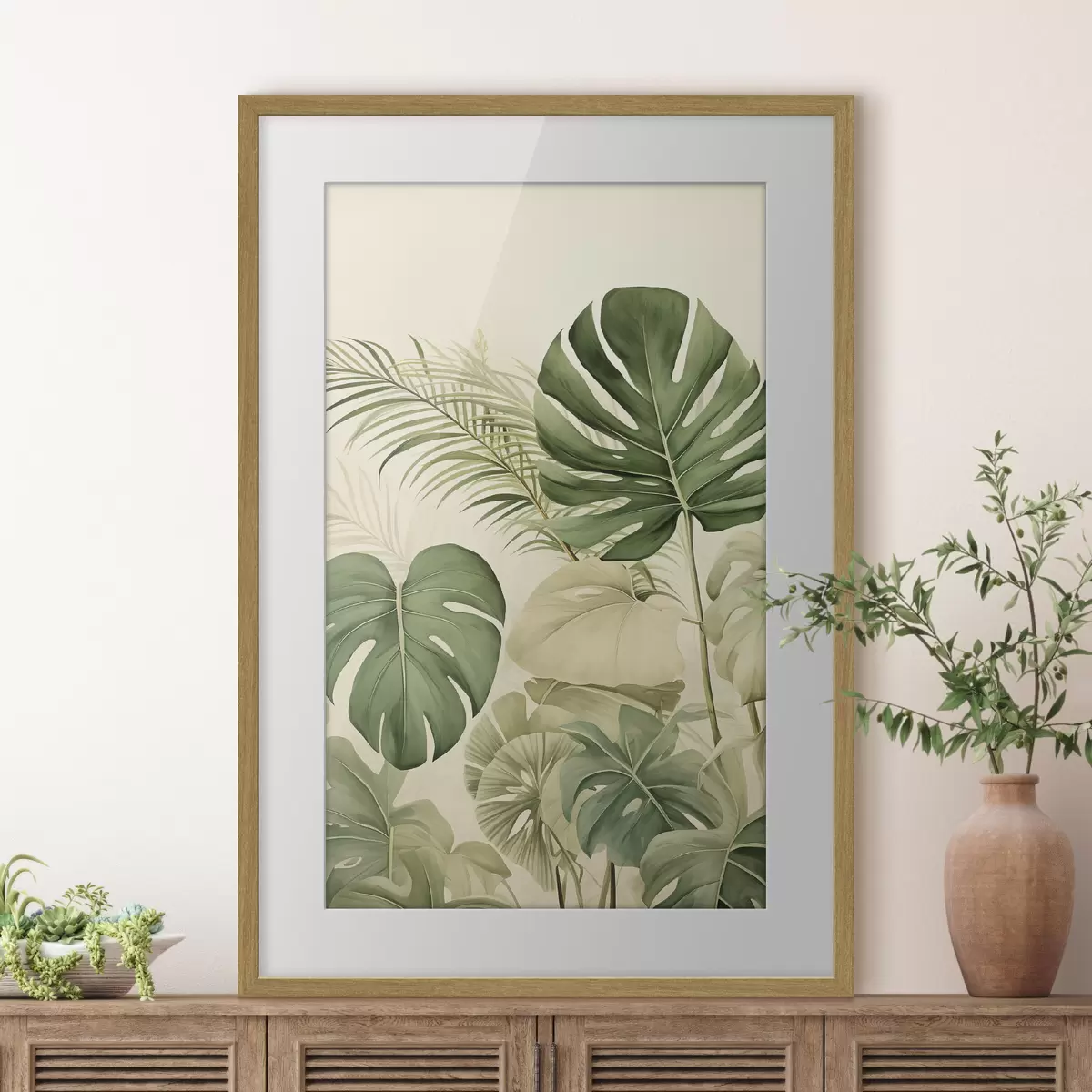 Poster Monstera Hojas y Tropical f45614