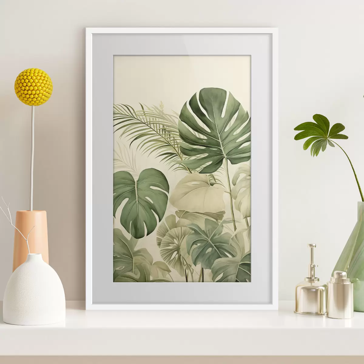 Poster Monstera Hojas y Tropical f45614
