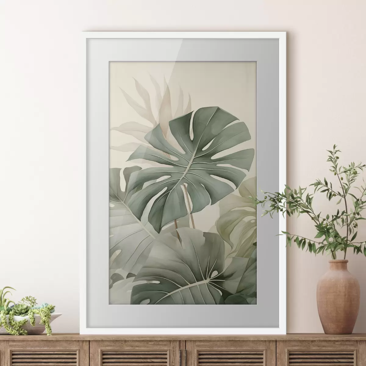Poster Hoja grande de Monstera f45616