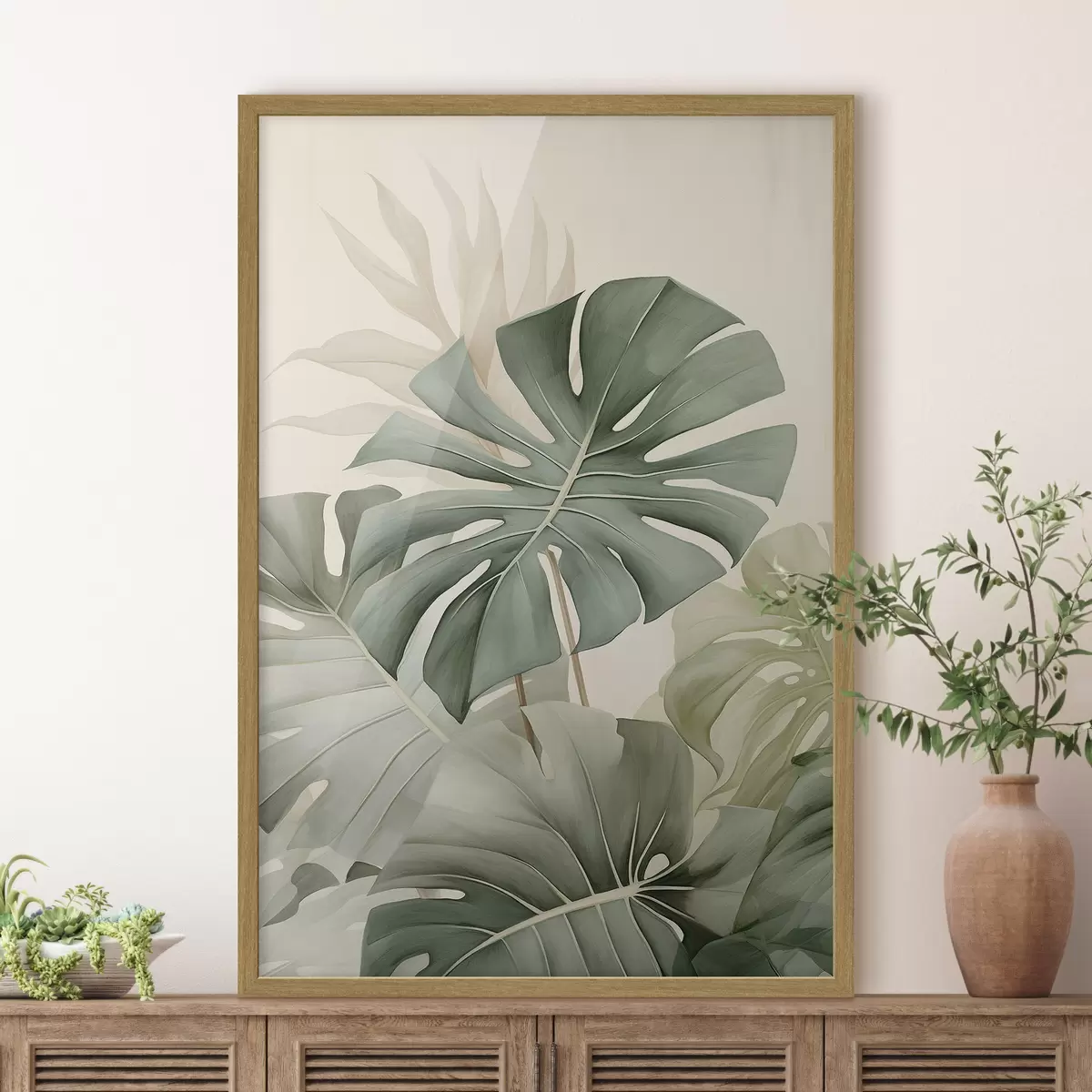Poster Hoja grande de Monstera f45616