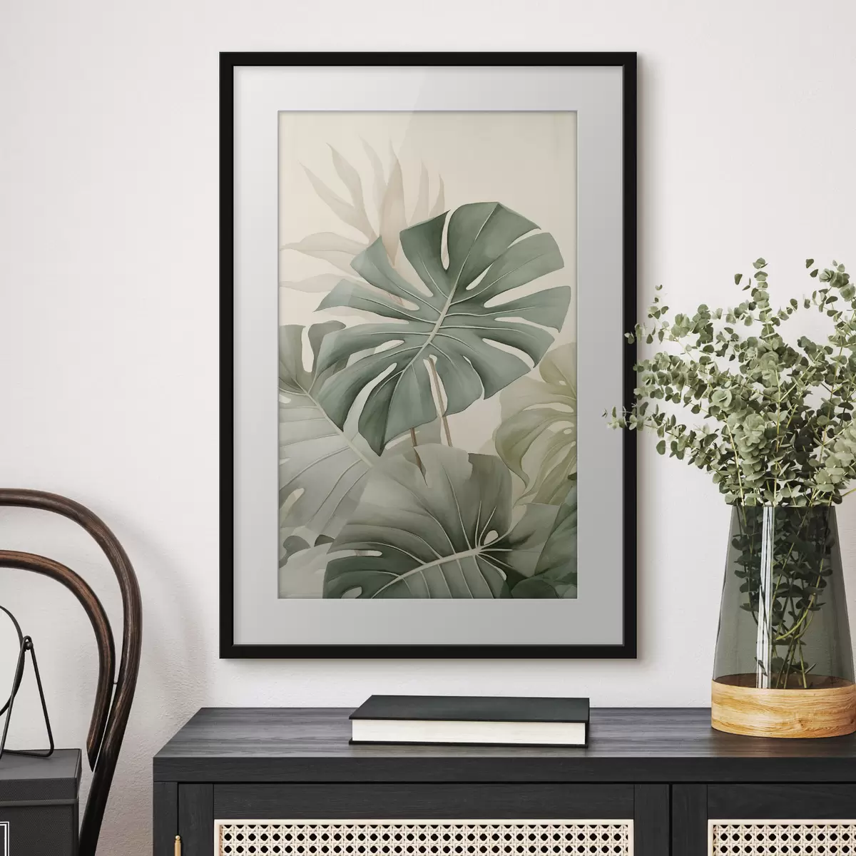 Poster Hoja grande de Monstera f45616