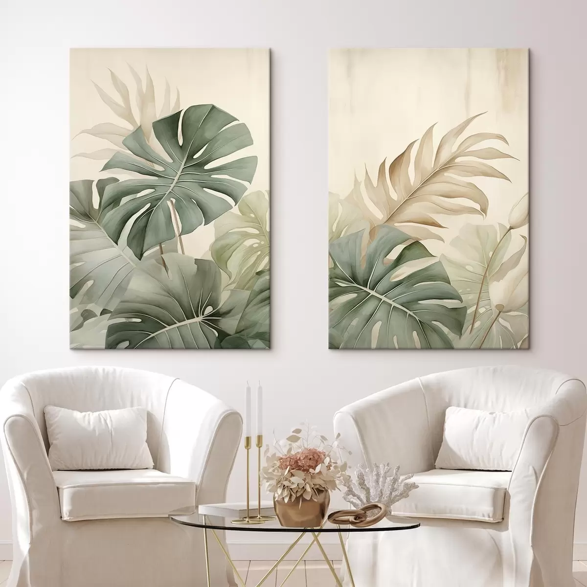 murales de pared Hojas tropicales m00670
