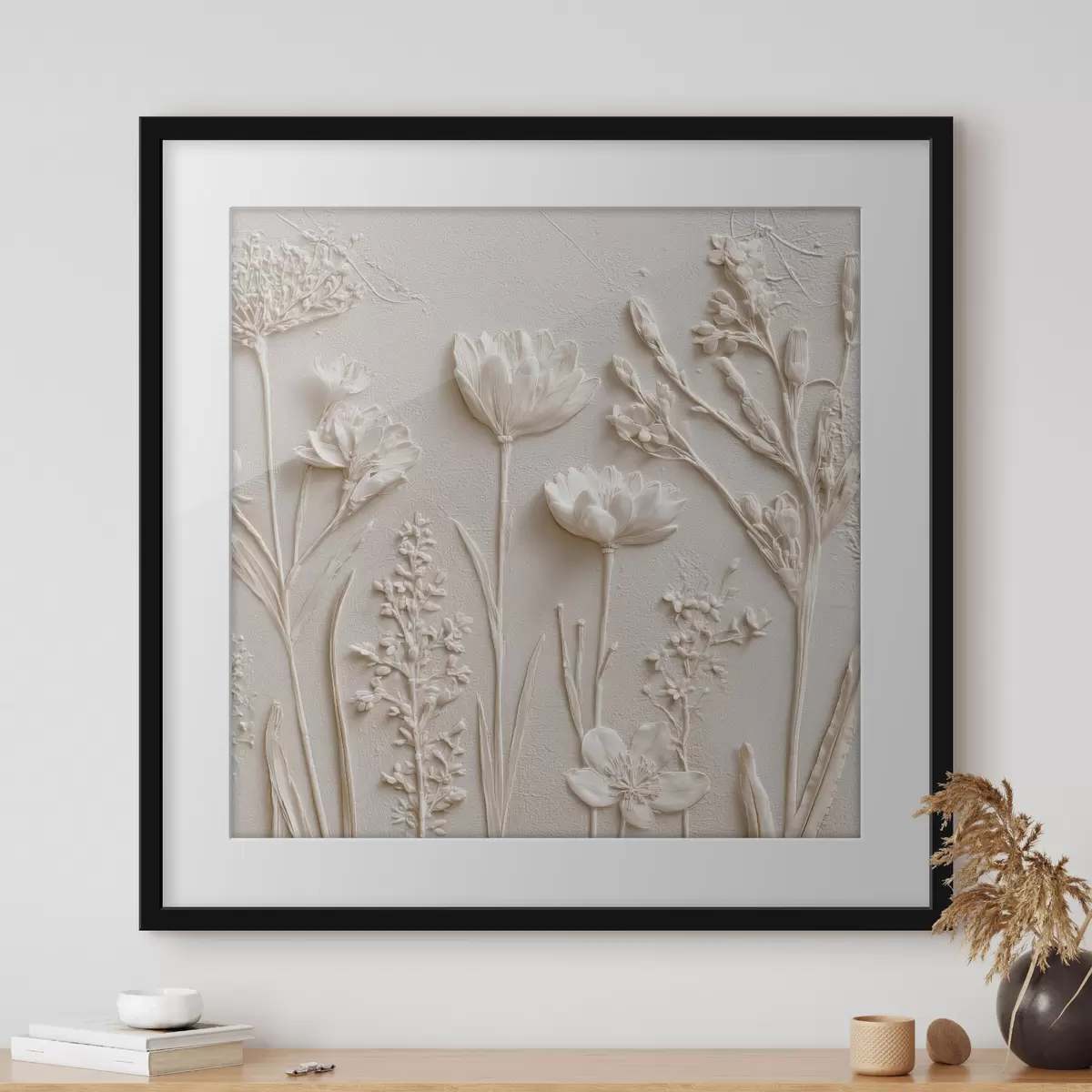 Poster Jardín blanco f45535