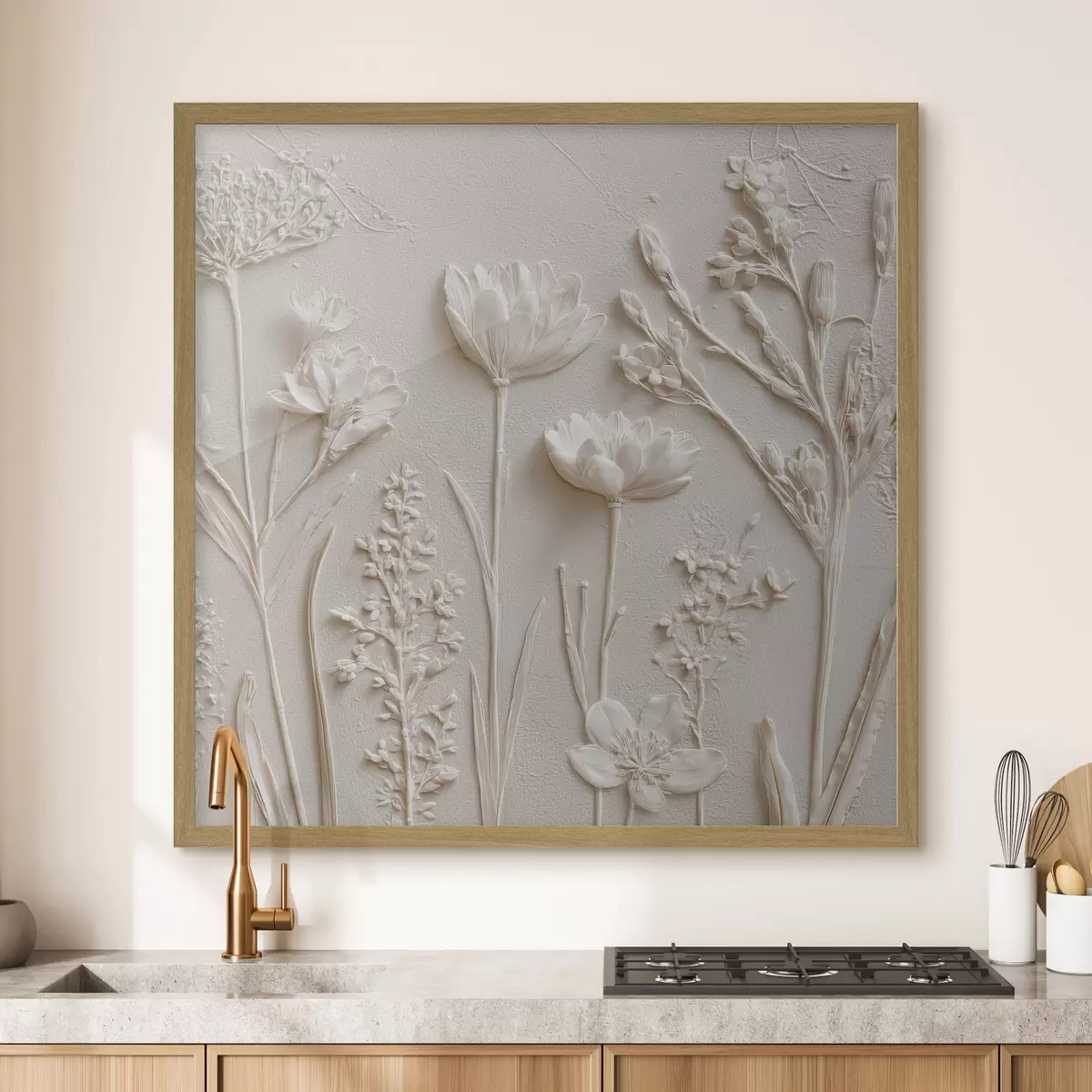Poster Jardín blanco f45535