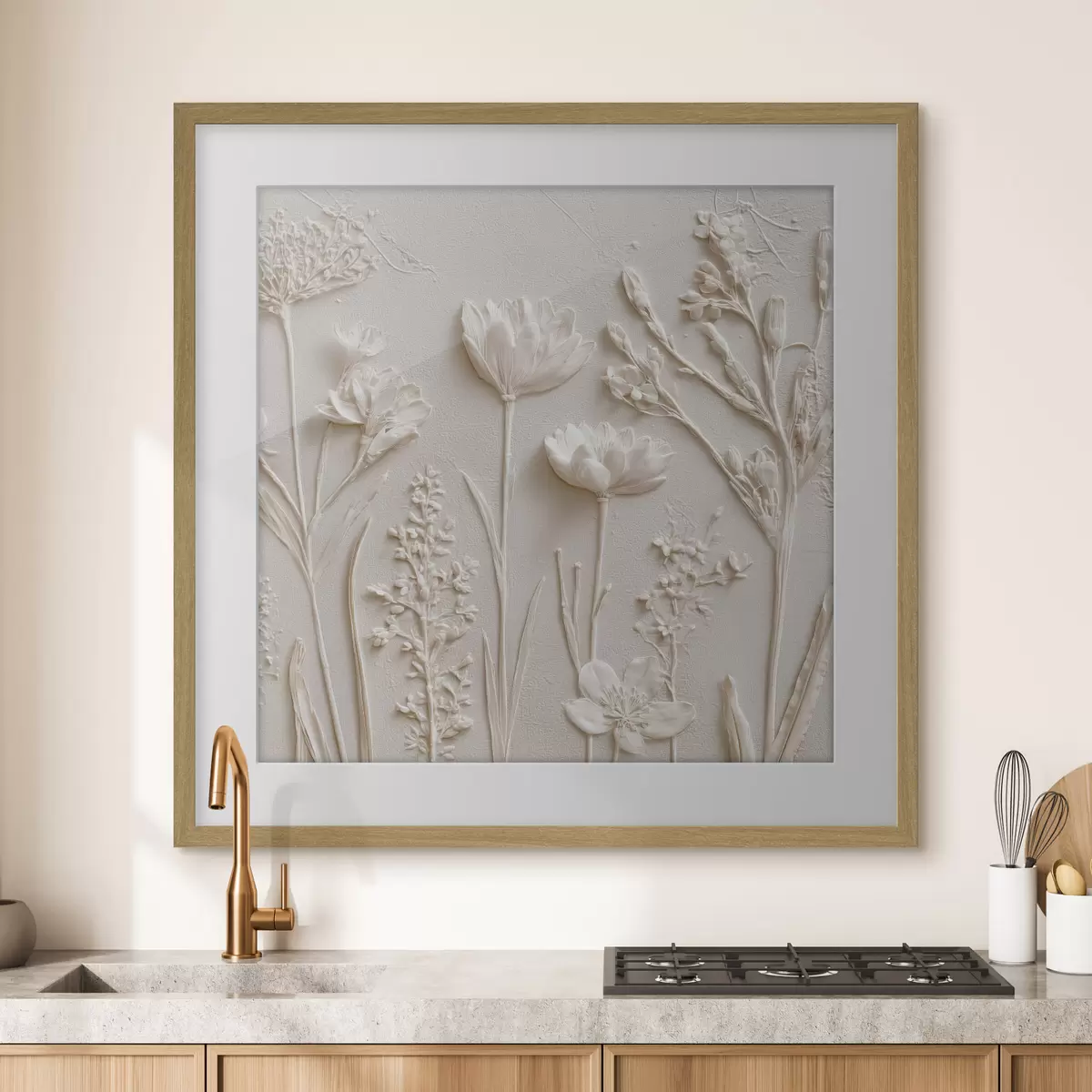 Poster Jardín blanco f45535