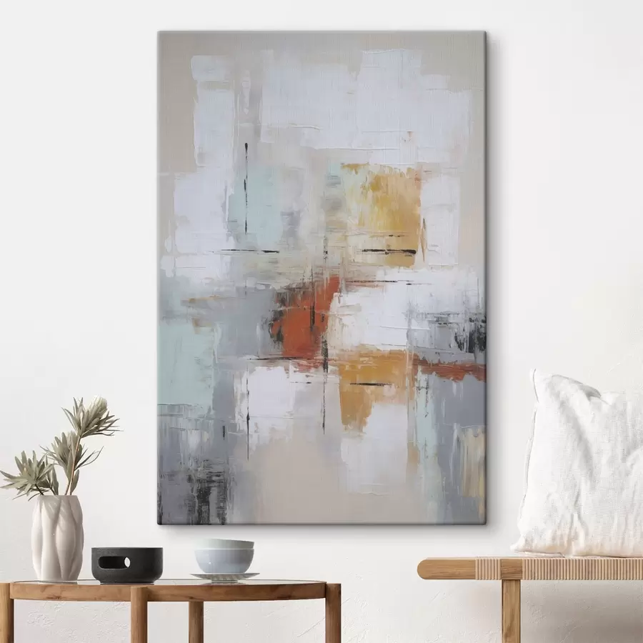 murales de pared Abstracción imitación de pintura y abrasiones s45634