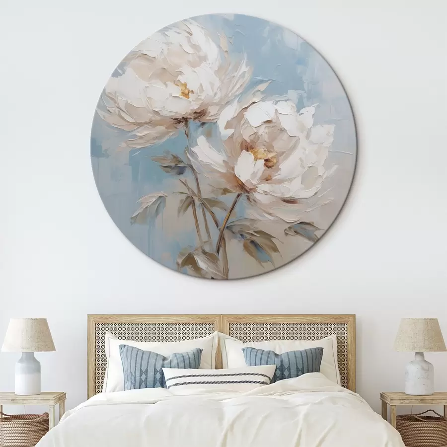 murales de pared Pintura imitación peonías r45607