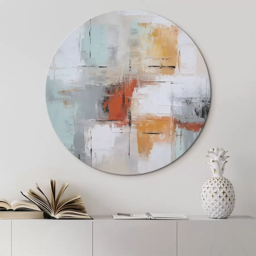 murales de pared Abstracción imitación de pintura y abrasiones r45634