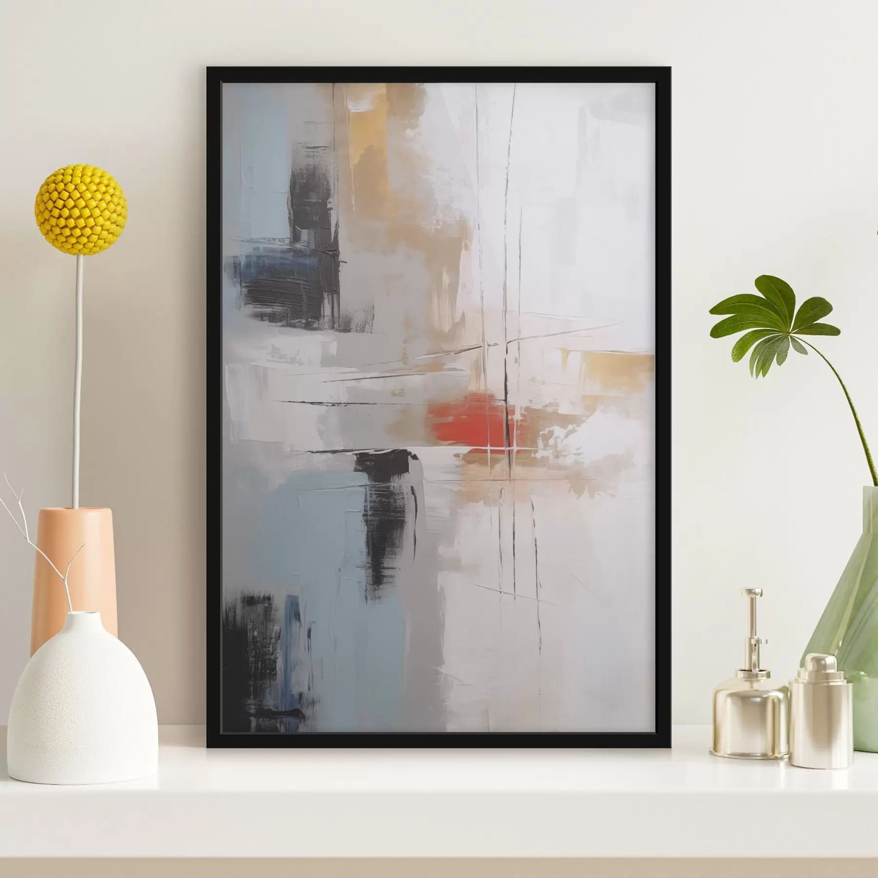 murales de pared Abstracción imitación de pintura y abrasiones f45635