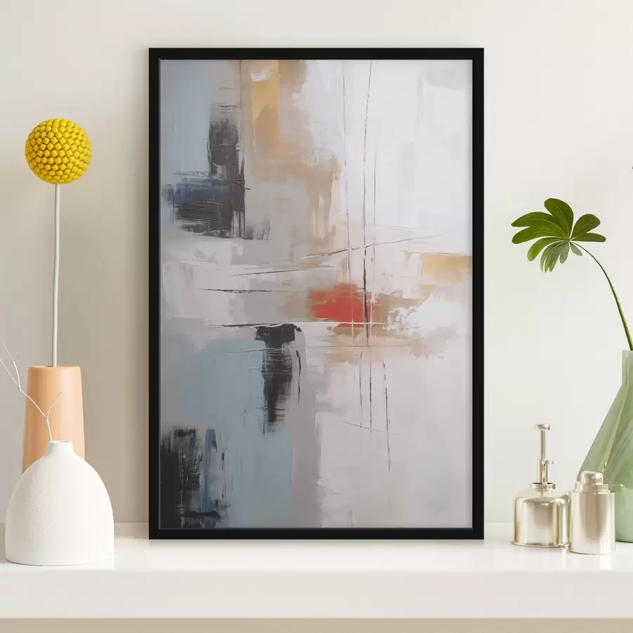 murales de pared Abstracción imitación de pintura y abrasiones f45635