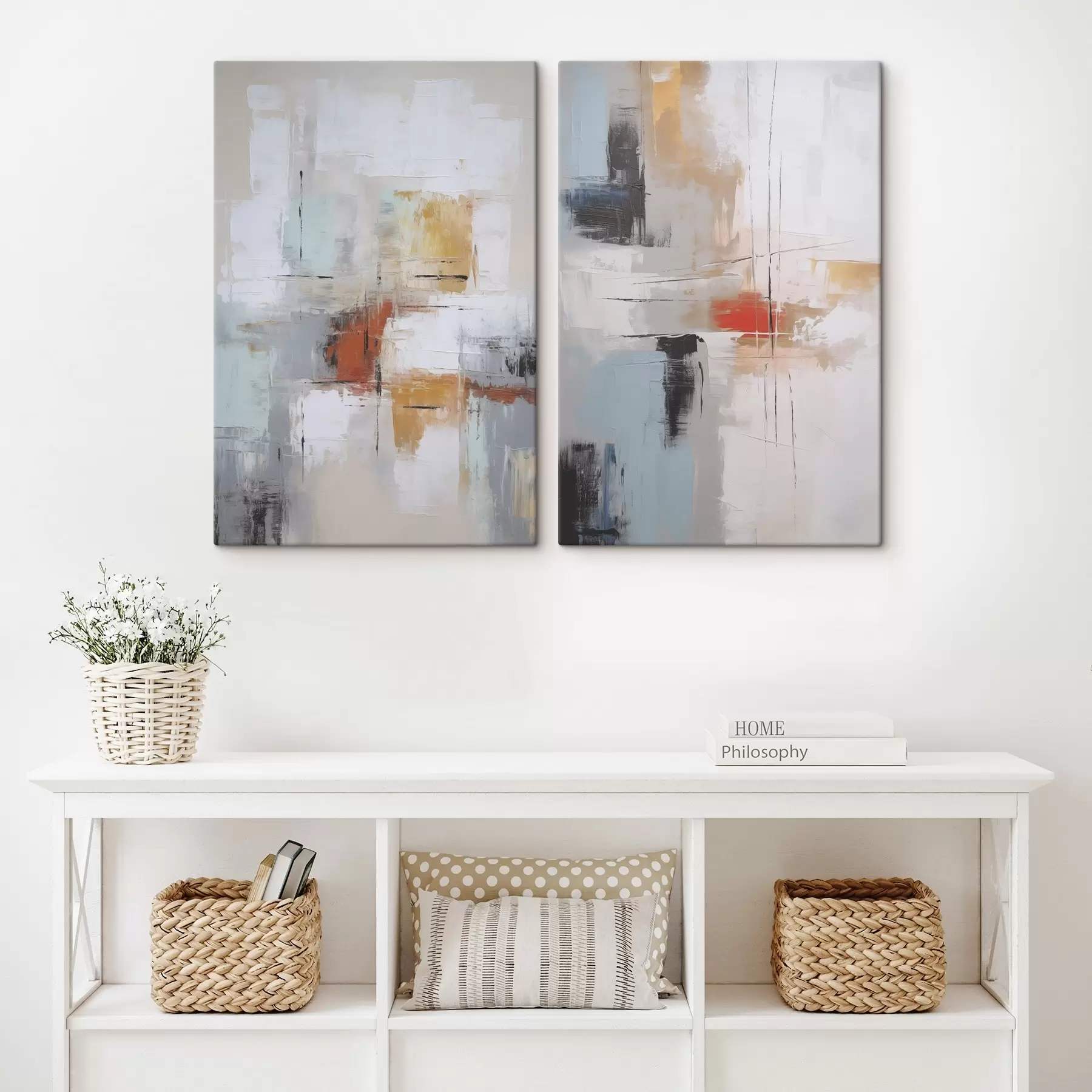 murales de pared Abstracción imitación de pintura y abrasiones m00667