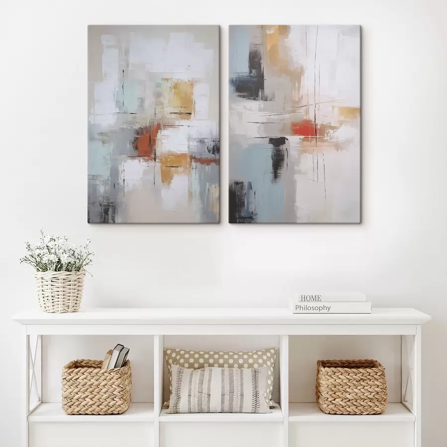 murales de pared Abstracción imitación de pintura y abrasiones m00667