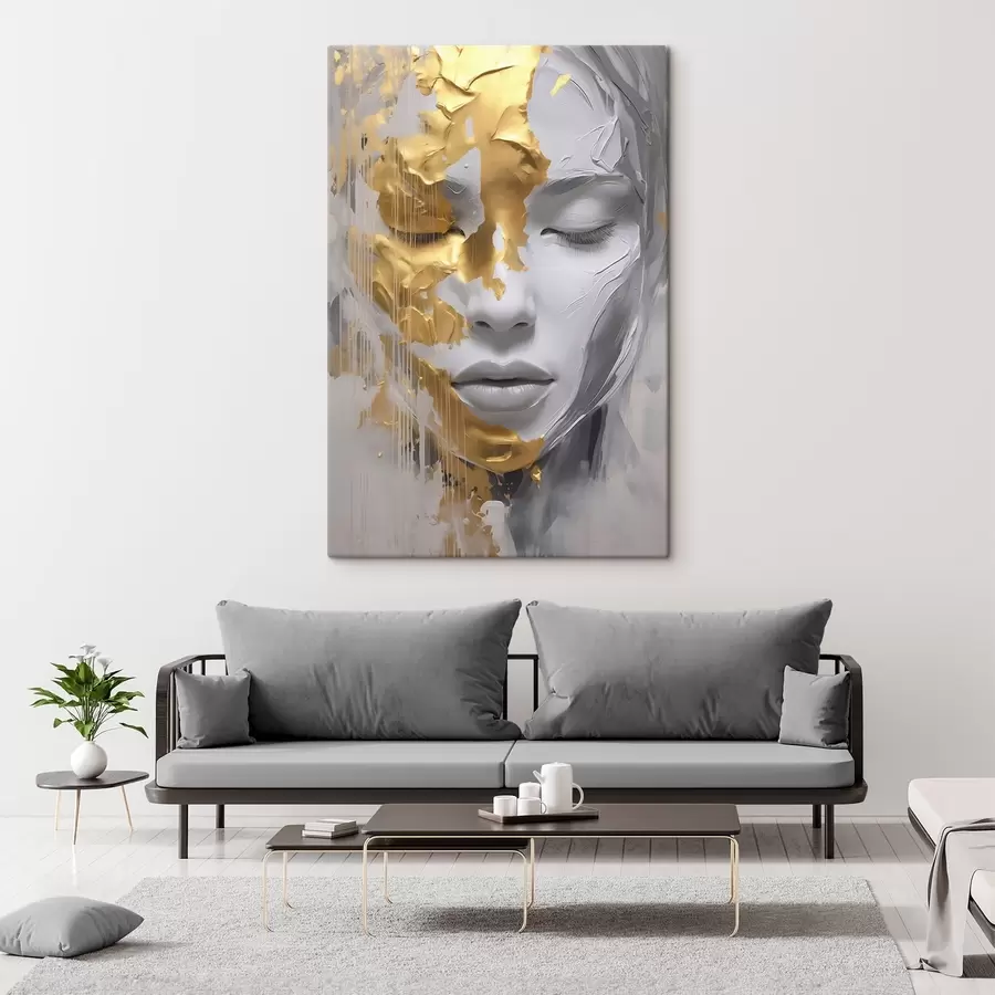 murales de pared Retrato abstracto de una mujer s45448