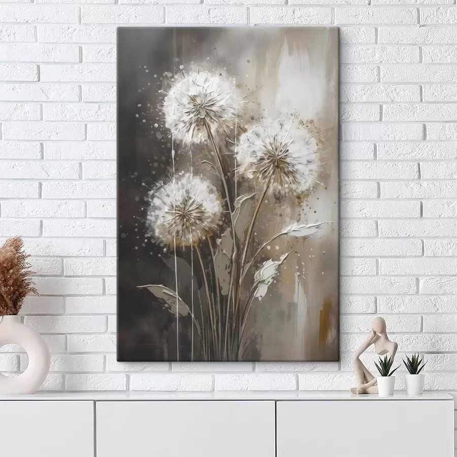 murales de pared Dientes de león abstractos s45449