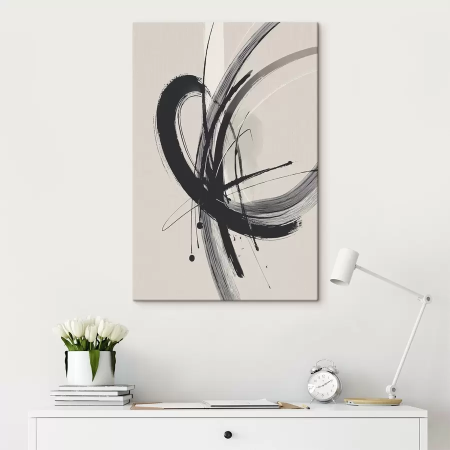 murales de pared Pinceladas minimalistas abstractas s45582