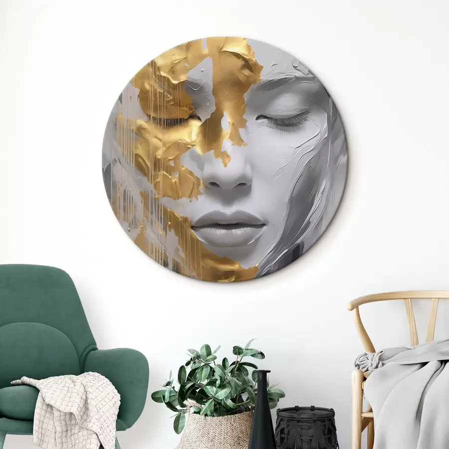 murales de pared Retrato abstracto de una mujer r45448