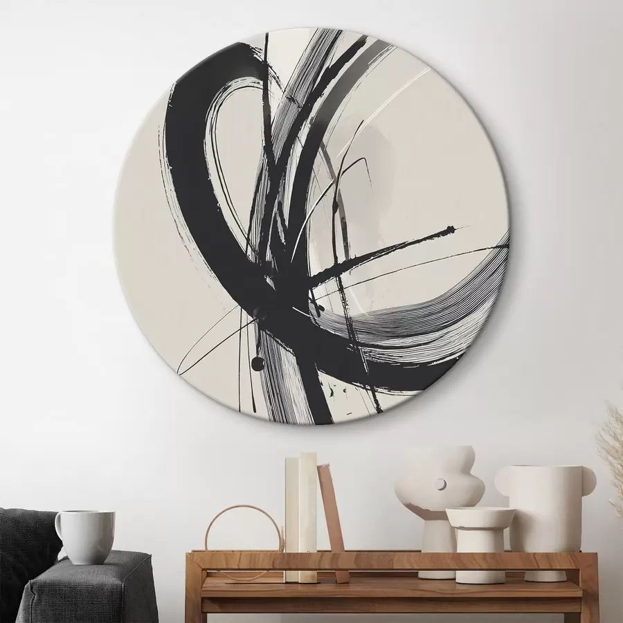 murales de pared Pinceladas minimalistas abstractas r45582