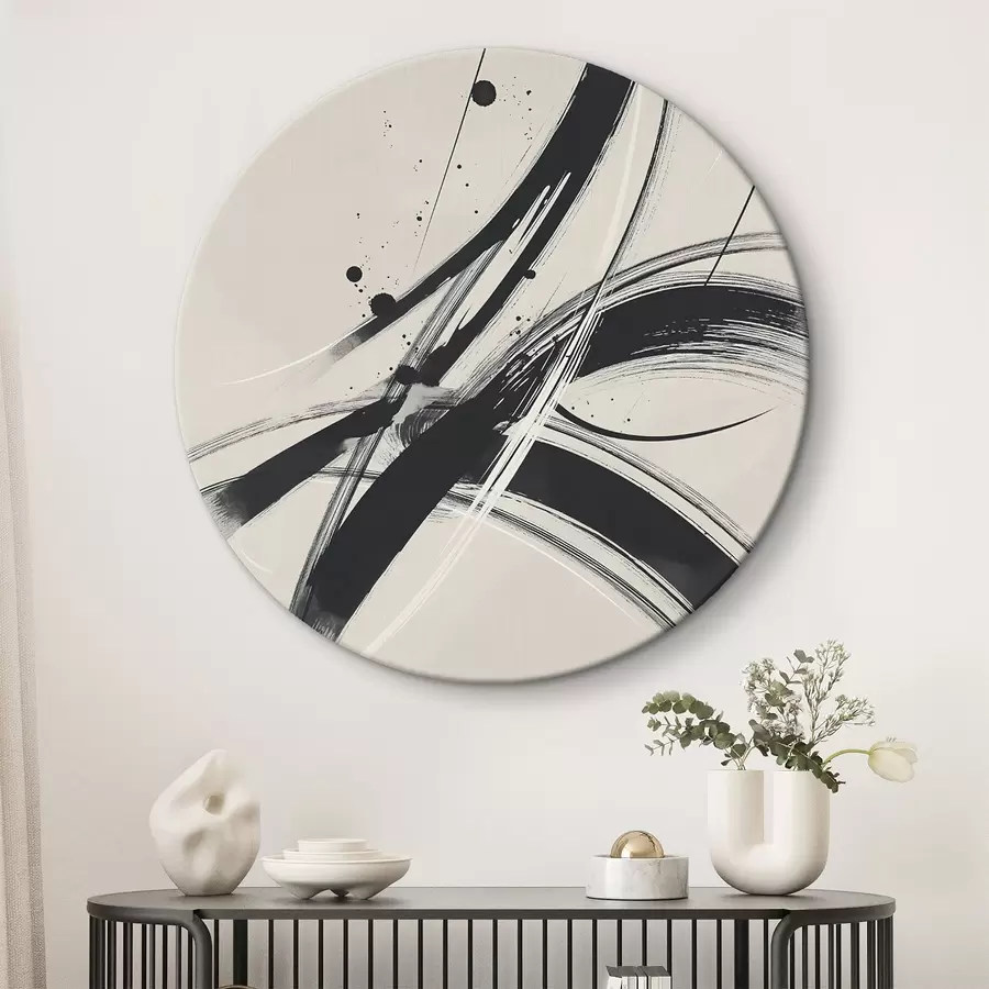 murales de pared Pinceladas minimalistas abstractas r45583