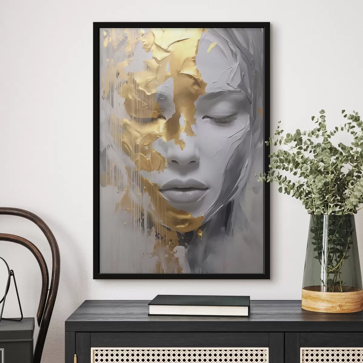 Poster Retrato abstracto de una mujer f45448