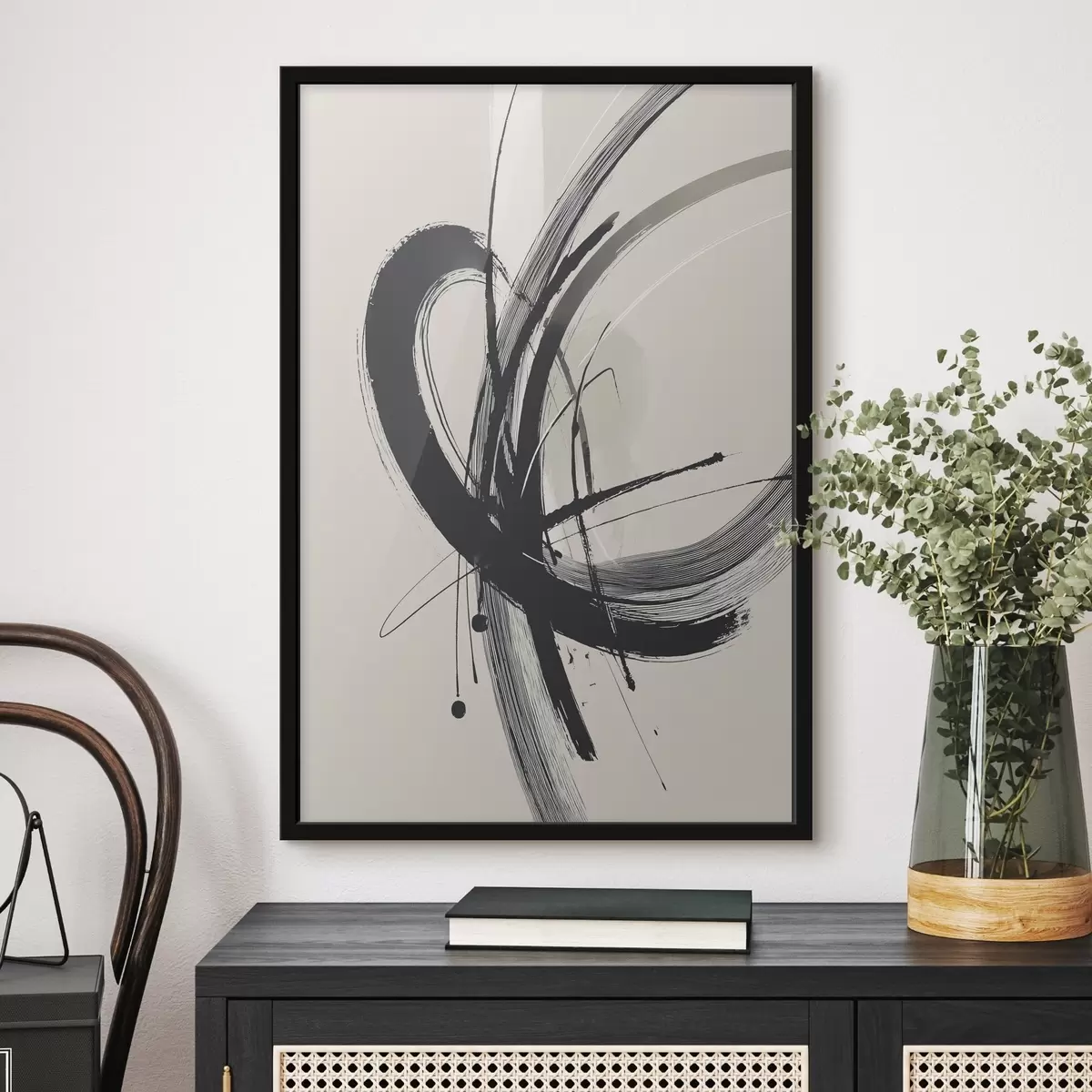 Poster Pinceladas minimalistas abstractas f45582