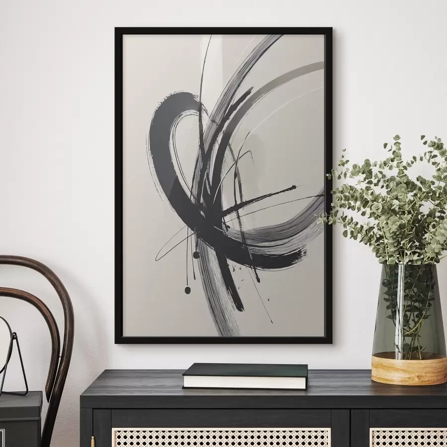 murales de pared Pinceladas minimalistas abstractas f45582