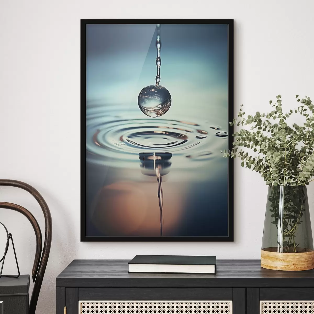 Poster Cerezas rojas brillantes al sol f45501