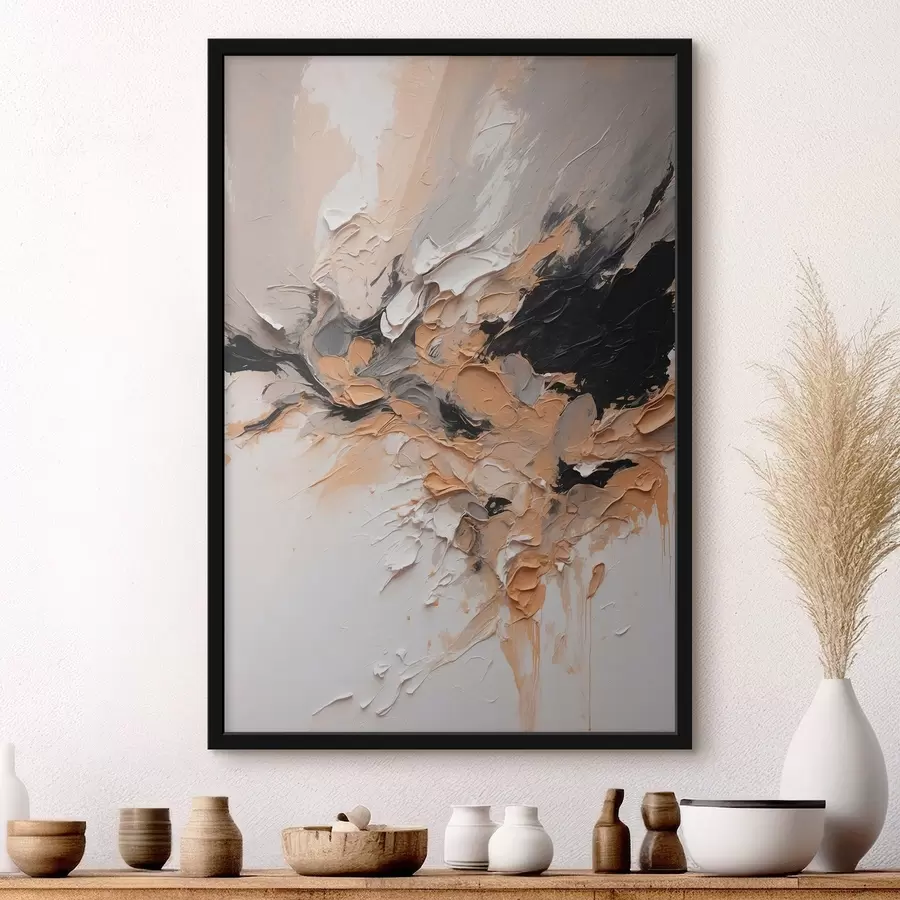 murales de pared Textura abstracta con trazos de pintura f45619